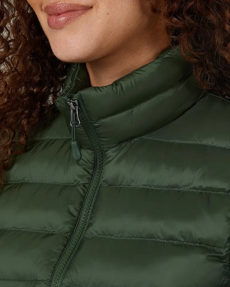 32 Degrees Heat Women's Lightweight Poly-Fill Packable Vest | Zippered Pockets | Layering | Water Repellent