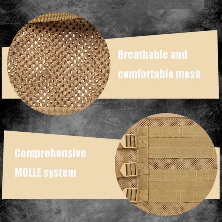 A60 Outdoor Equipment Vest Breathable Mesh Vest Tool Pocket, Size: Free Size(Brown)