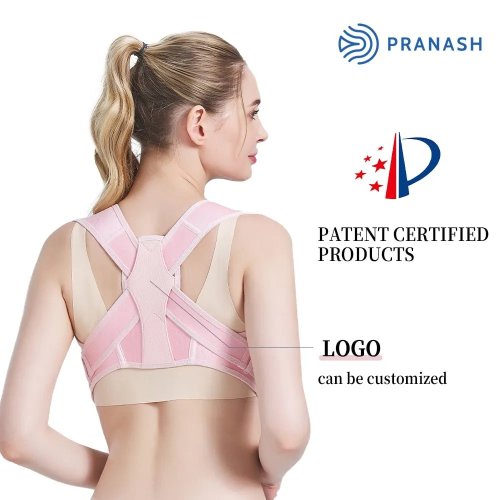 Adjustable Clavicle Posture Corrector - Back Brace Straightener for Clavicle Support and Providing Pain Relief from Neck, Shoulder, and Back