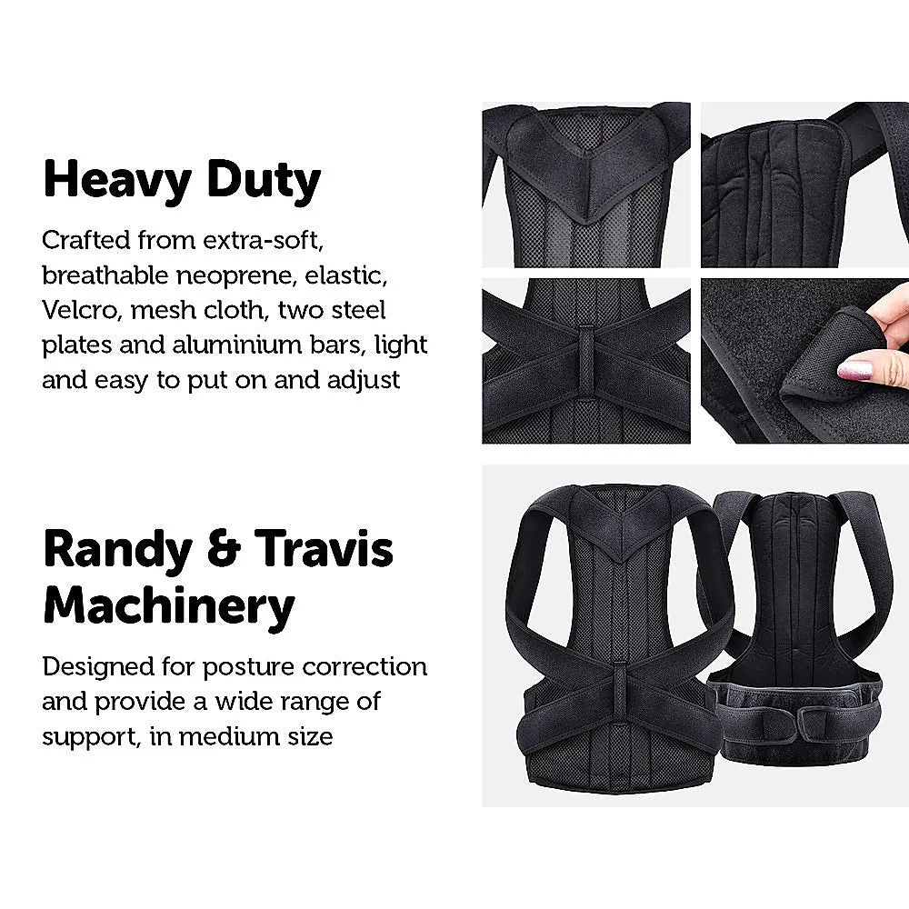 Adjustable Medium Back Brace & Posture Corrector, Unisex