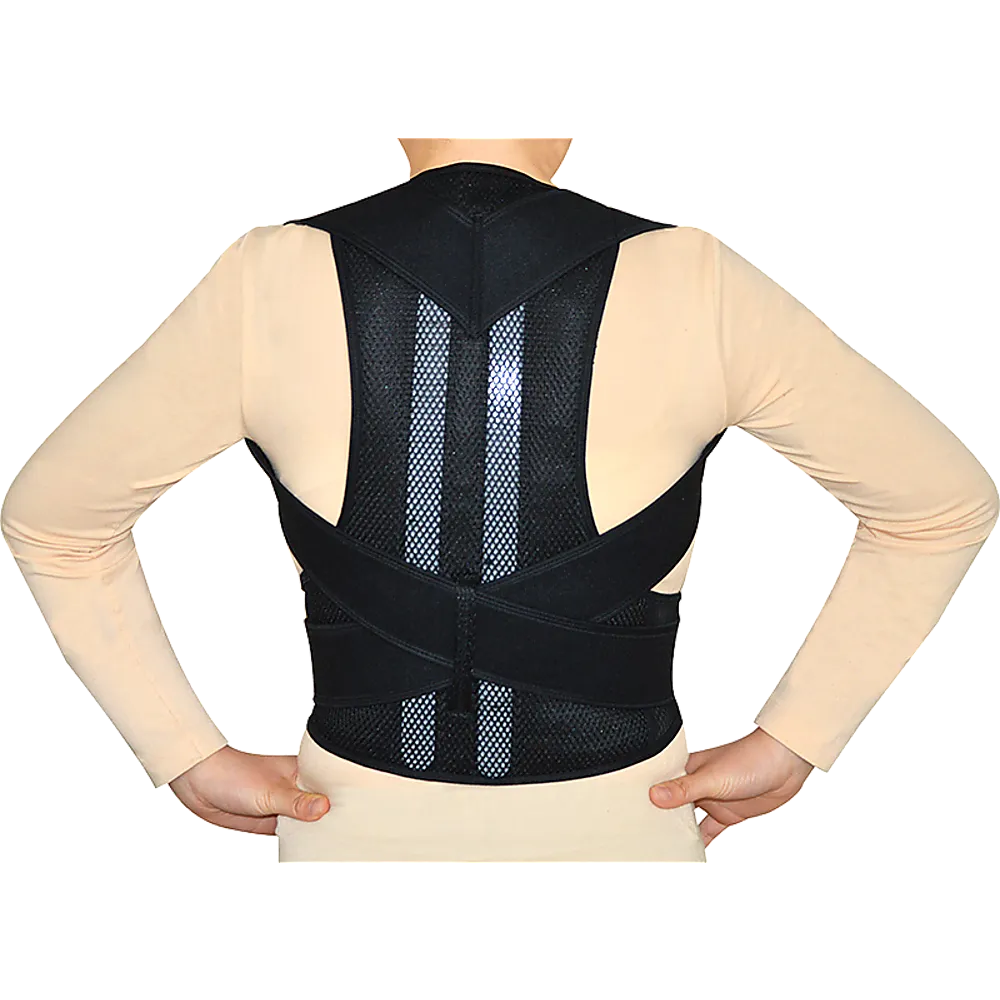 Adjustable Medium Back Brace & Posture Corrector, Unisex