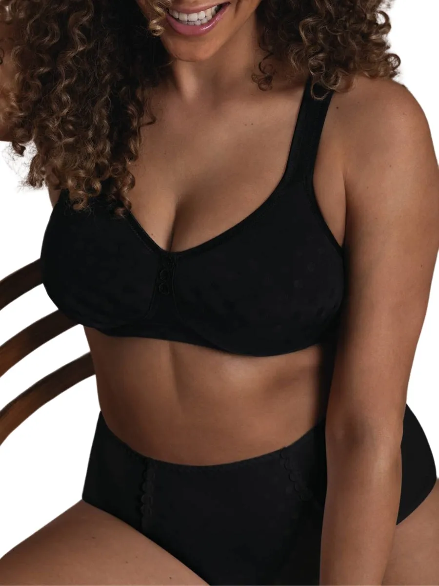 Airita Moulded Comfort Bra - Black