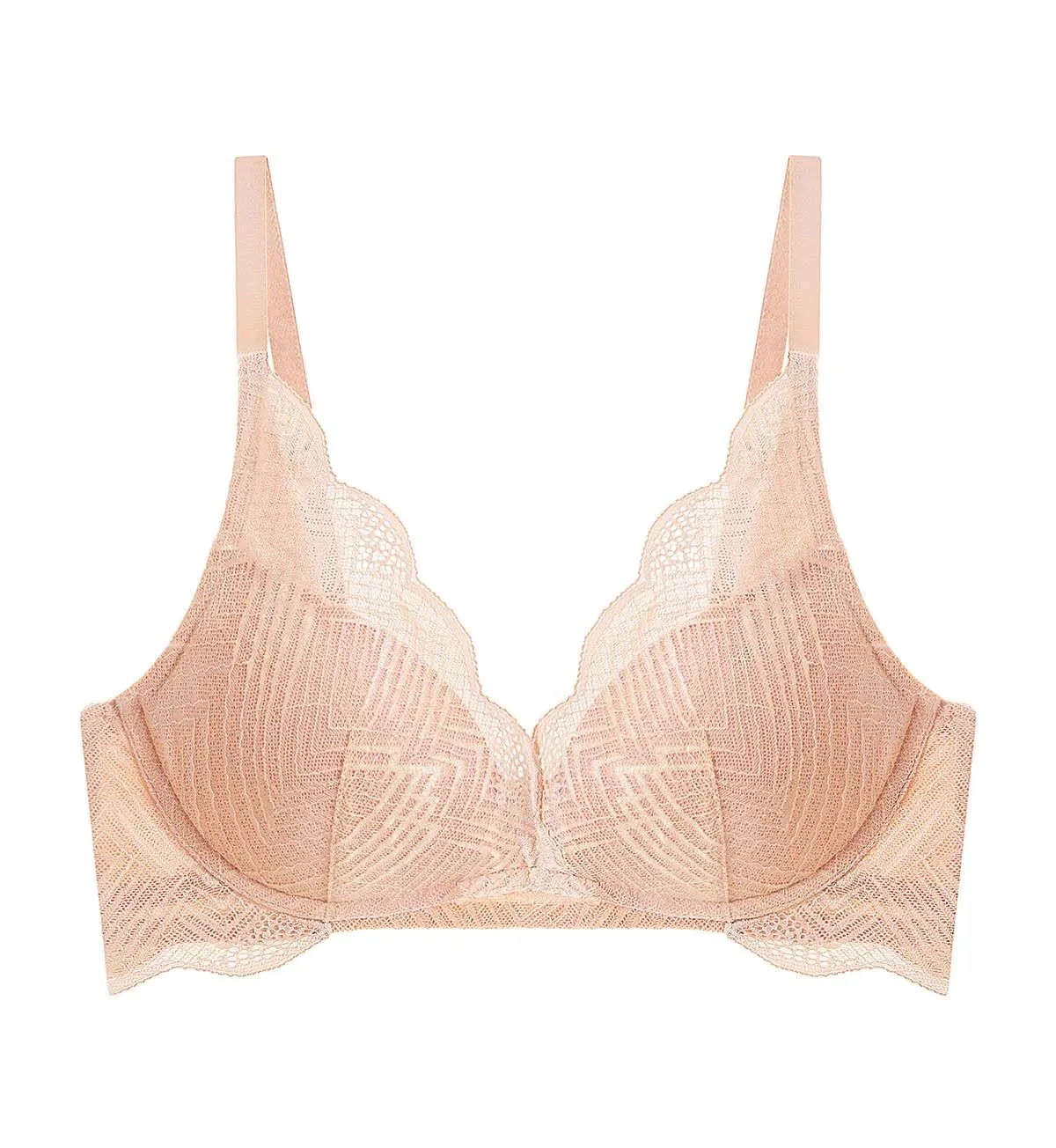 AQUA SHAN WIREFREE PUSH UP PLUNGE BRA