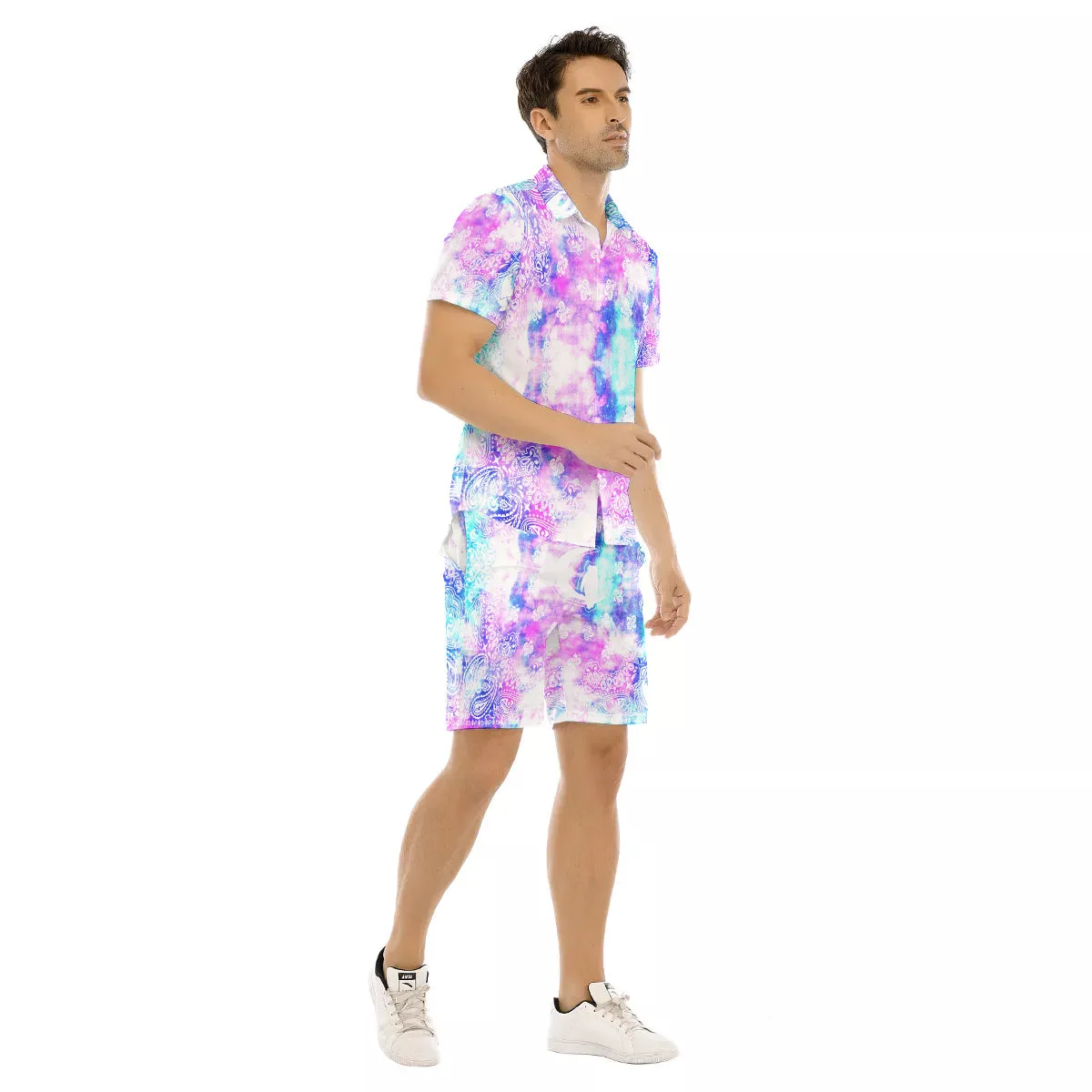 BANDANA COLORFULL Men's Short Sleeve Shirt Sets