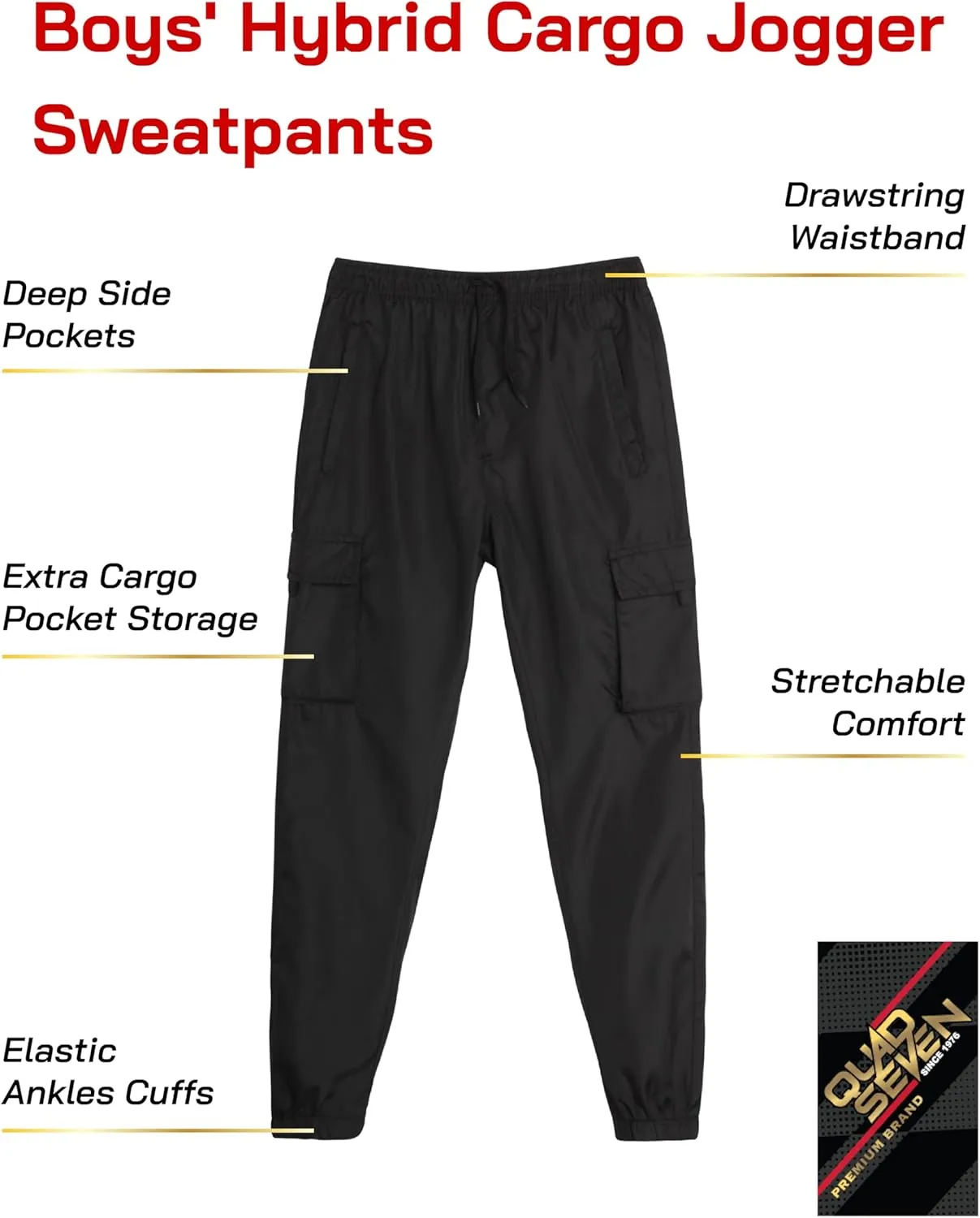 Boys Tech Pants -  - (:8-18)