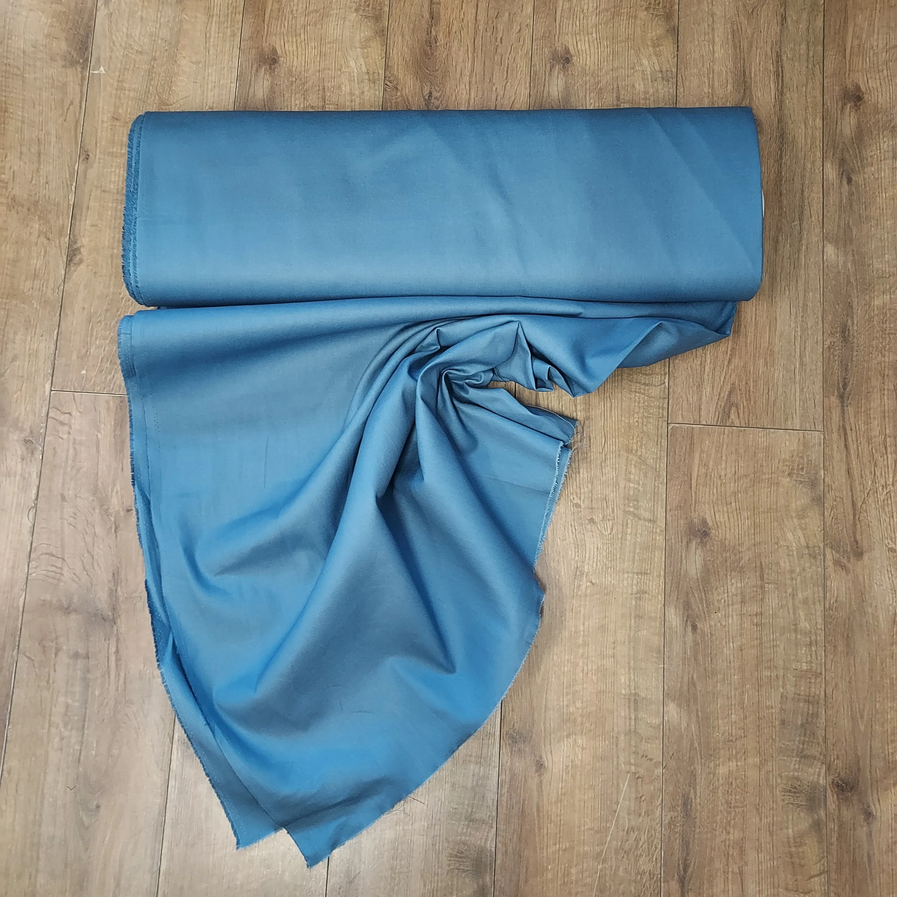 Cotton Canvas 260gsm in Mid Blue