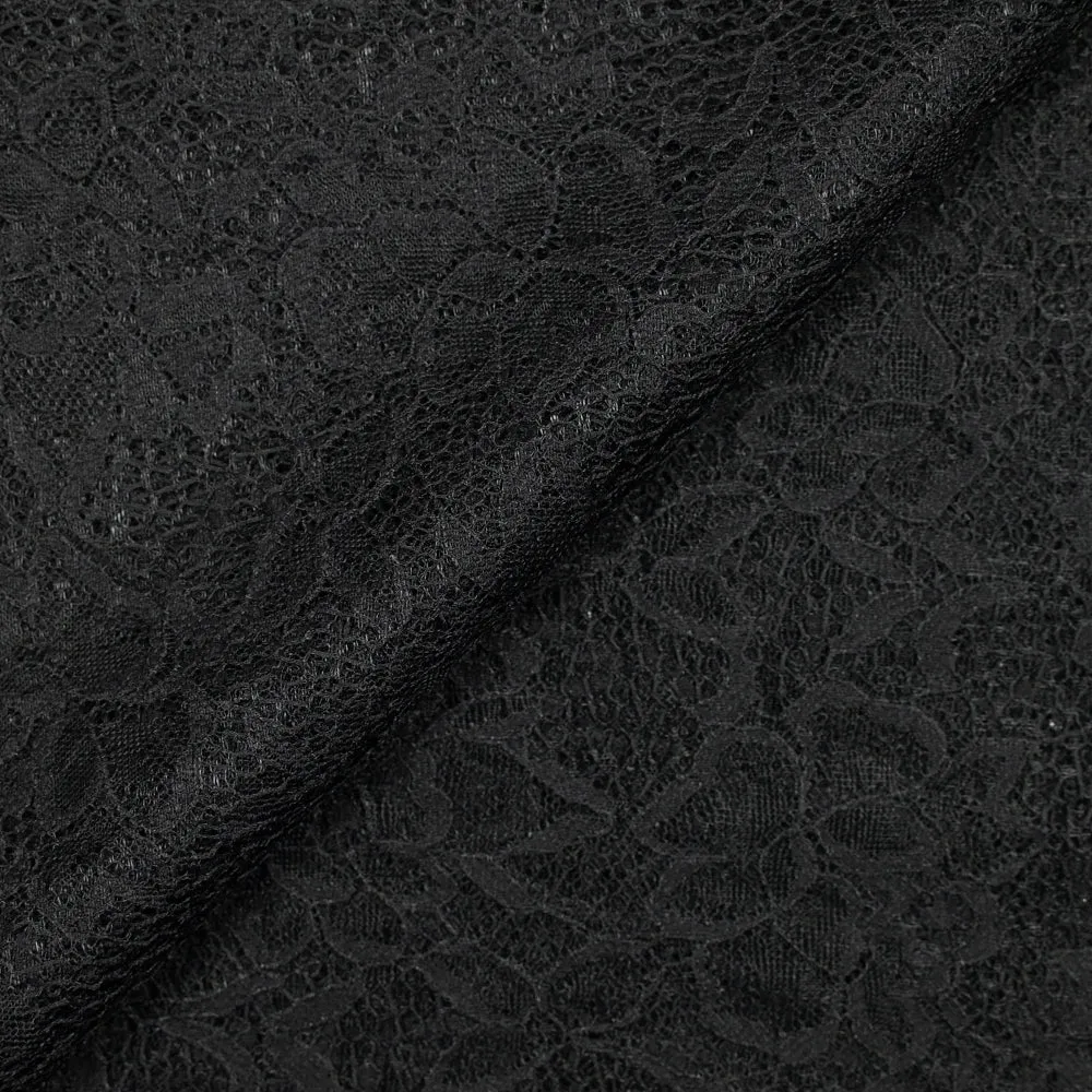 Dentelle polyester Pauline noir