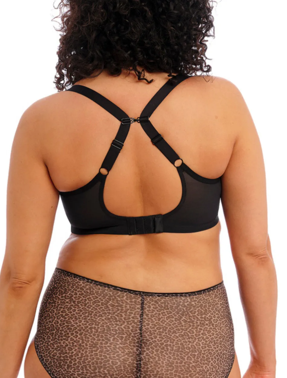 Elomi Matilda Underwire Plunge Bra, Leopard | Leopard Plunge Bra | Animal Print Plunge