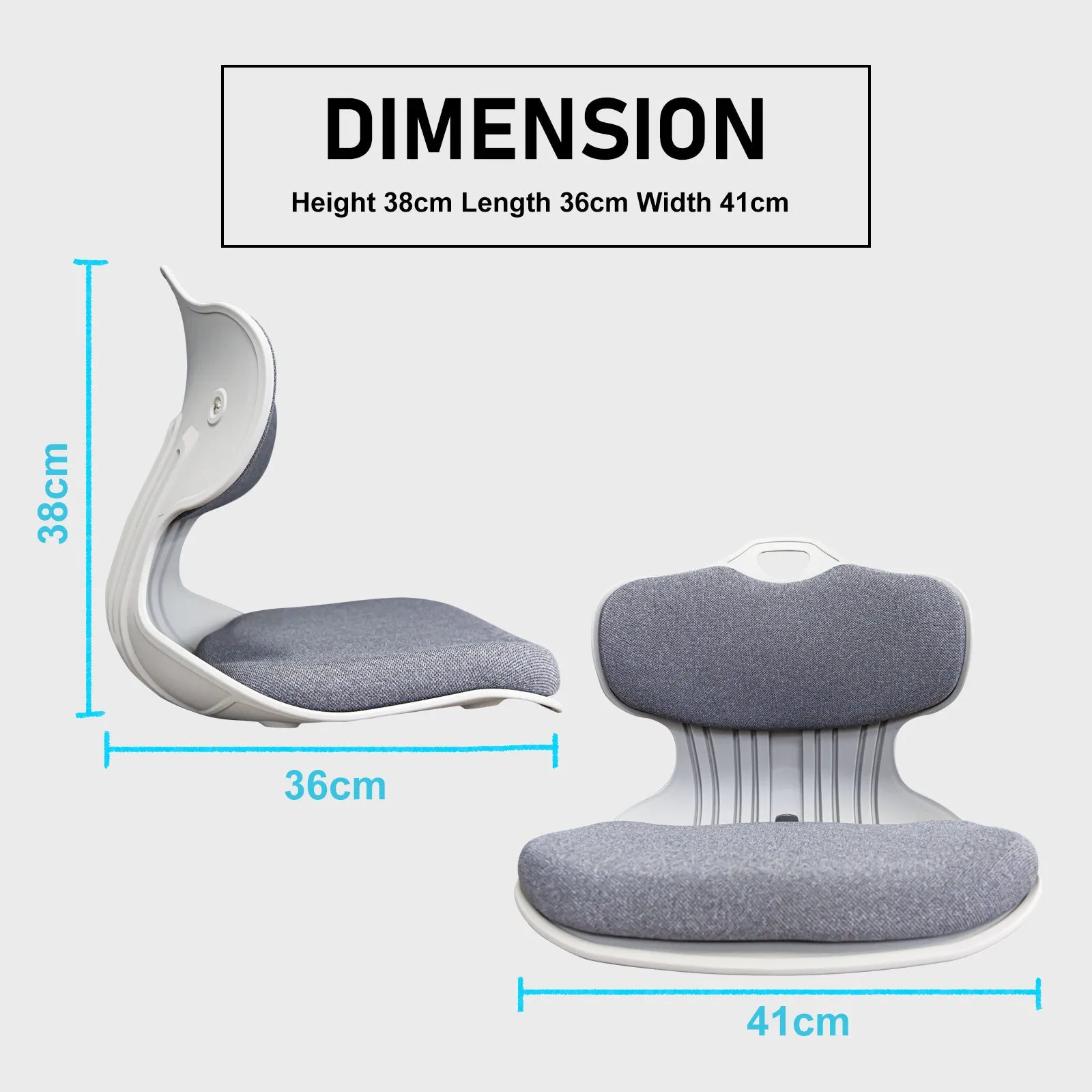 Ergonomic Posture Correction Chairs, Stackable – 2x Set, Samgong