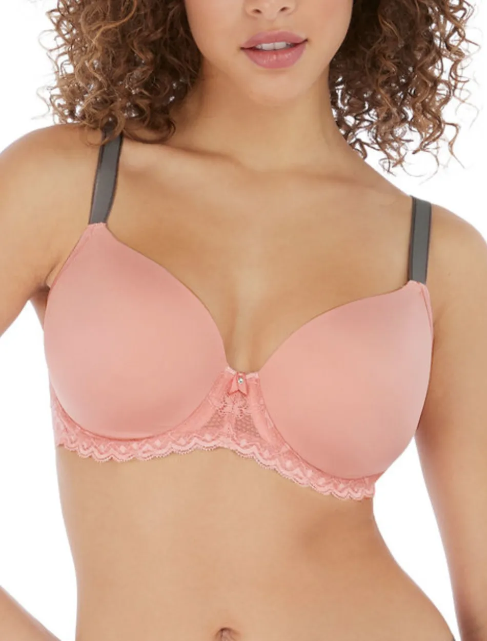 Freya Offbeat Molded Demi T-shirt Bra, Rosehip | Rose T-Shirt Bra | Freya Offbeat T-Shirt Bra