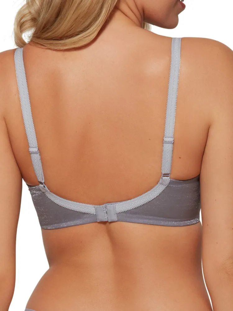 Glossies Sheer Moulded Bra - Silver