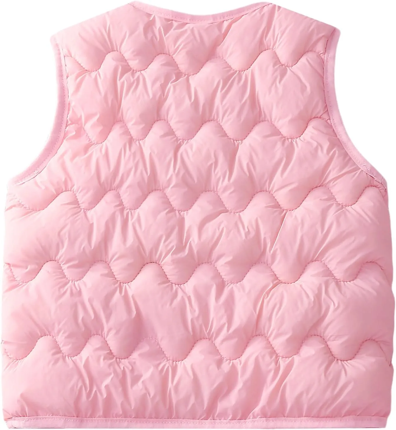 Happy Cherry Girls Puffer Vest Kids Water Resistant Jacket Sleeveless V-neck Windproof Thin Lightweight Outerwear Gilet