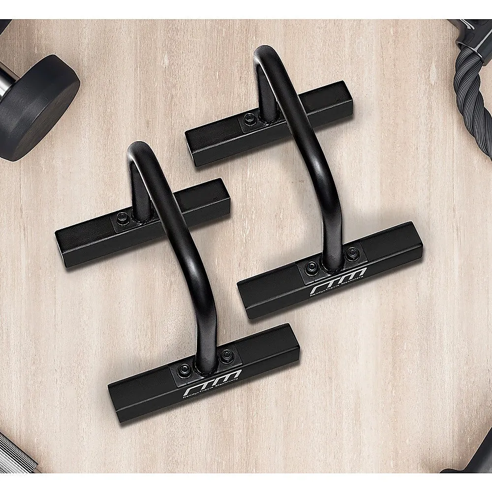 Heavy-Duty Steel Parallette Bars for Push Up & Dip Workouts