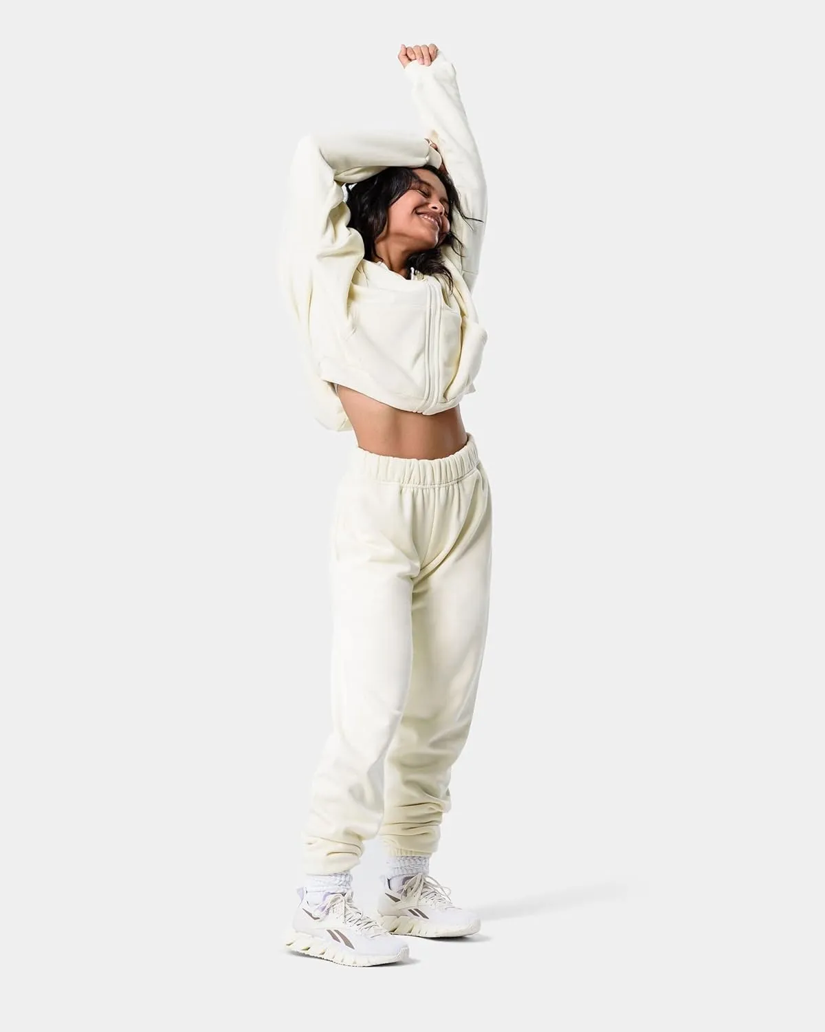 Kamo Fitness CozyTec High-Waisted Sweatpants for Women Baggy: Comfy Lounge Pants with Pockets Crafted from Soft Thick Fleece