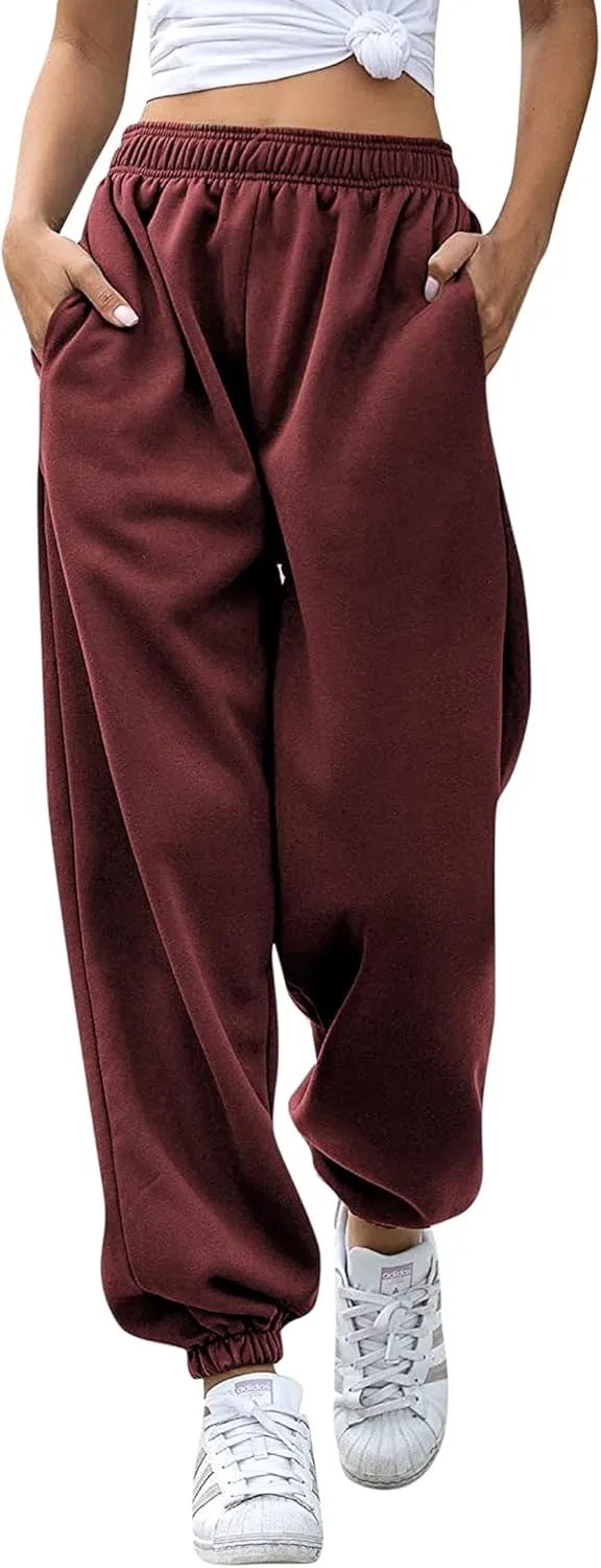Love My Fashions Sweatpants Women Baggy High Waisted Casual Pajama Pants Jogger Fleece Bottoms Spring Outfits for Women 2025