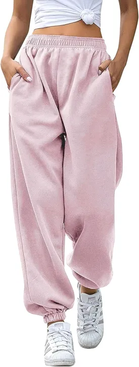 Love My Fashions Sweatpants Women Baggy High Waisted Casual Pajama Pants Jogger Fleece Bottoms Spring Outfits for Women 2025