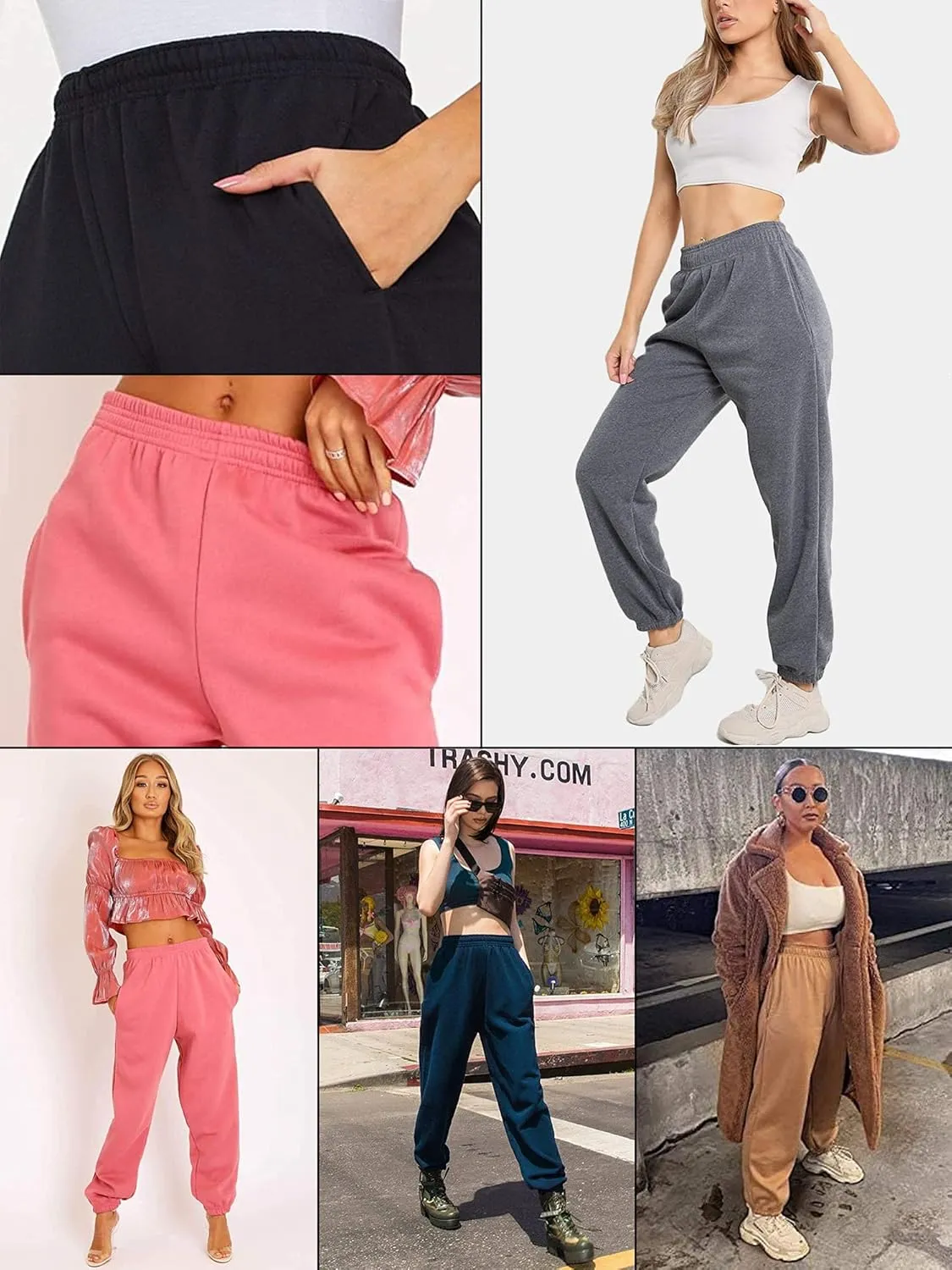 Love My Fashions Sweatpants Women Baggy High Waisted Casual Pajama Pants Jogger Fleece Bottoms Spring Outfits for Women 2025