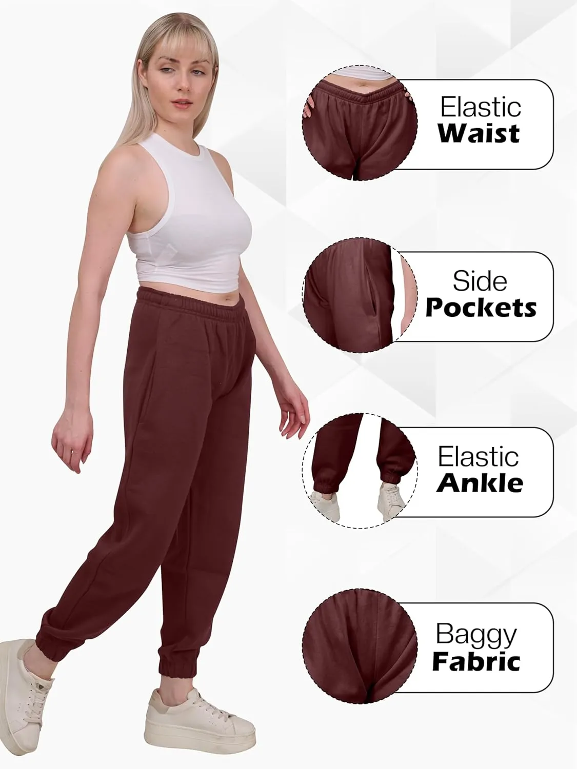 Love My Fashions Sweatpants Women Baggy High Waisted Casual Pajama Pants Jogger Fleece Bottoms Spring Outfits for Women 2025