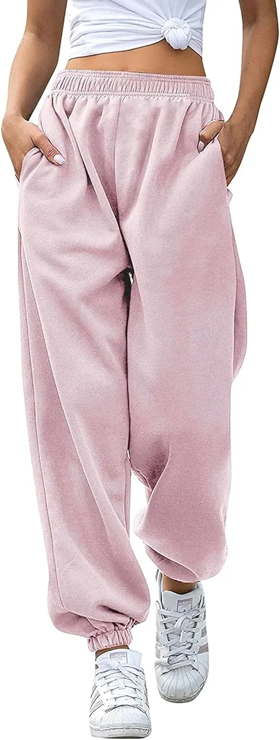 Love My Fashions Sweatpants Women Baggy High Waisted Casual Pajama Pants Jogger Fleece Bottoms Spring Outfits for Women 2025