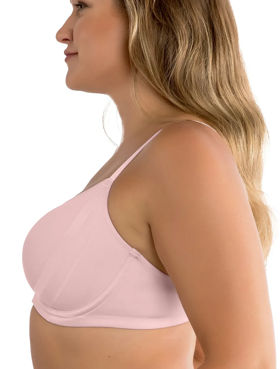 Parfait Shea Molded Spacer Bra Underwired T-Shirt Bra, Petal Pink | Pink Parfait Molded Bra | Petal Pink Molded Spacer Bras
