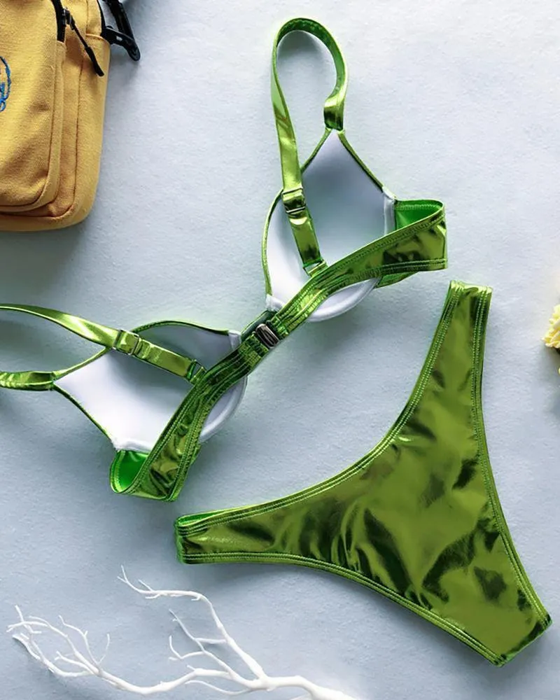 Plain Sexy Push Up Bikini Set