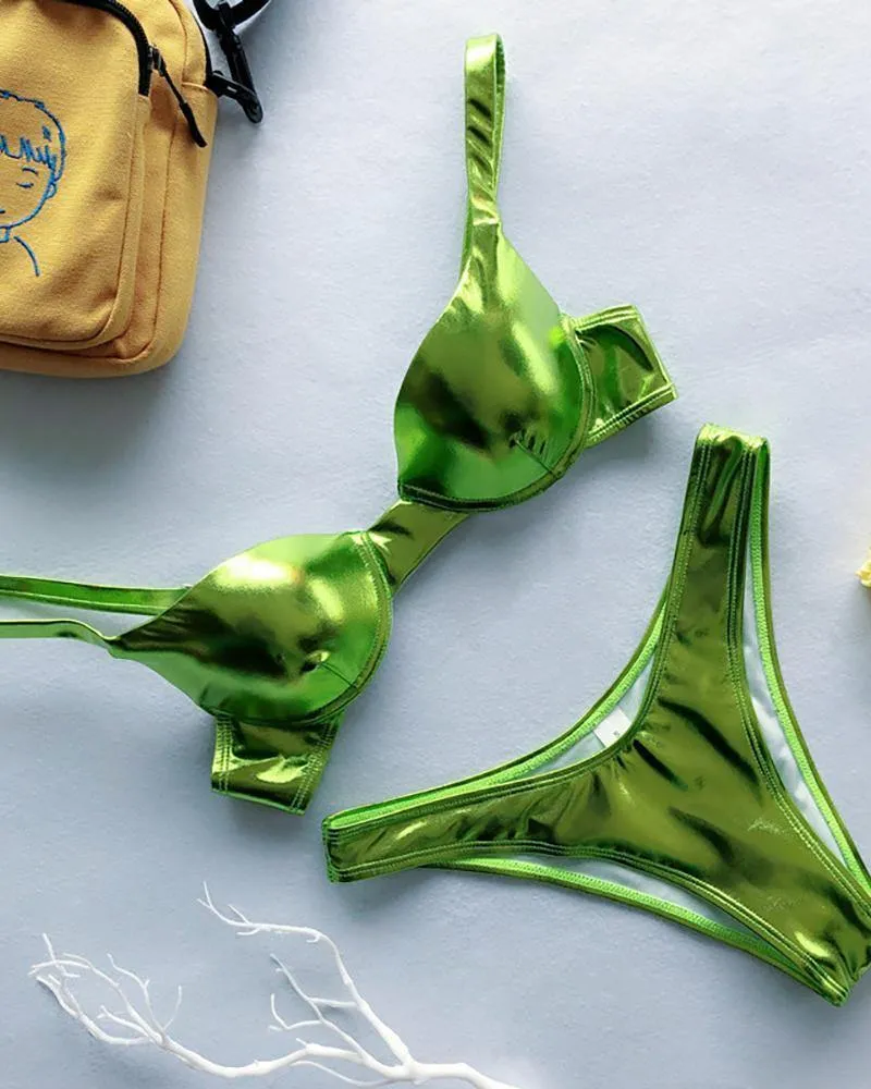Plain Sexy Push Up Bikini Set