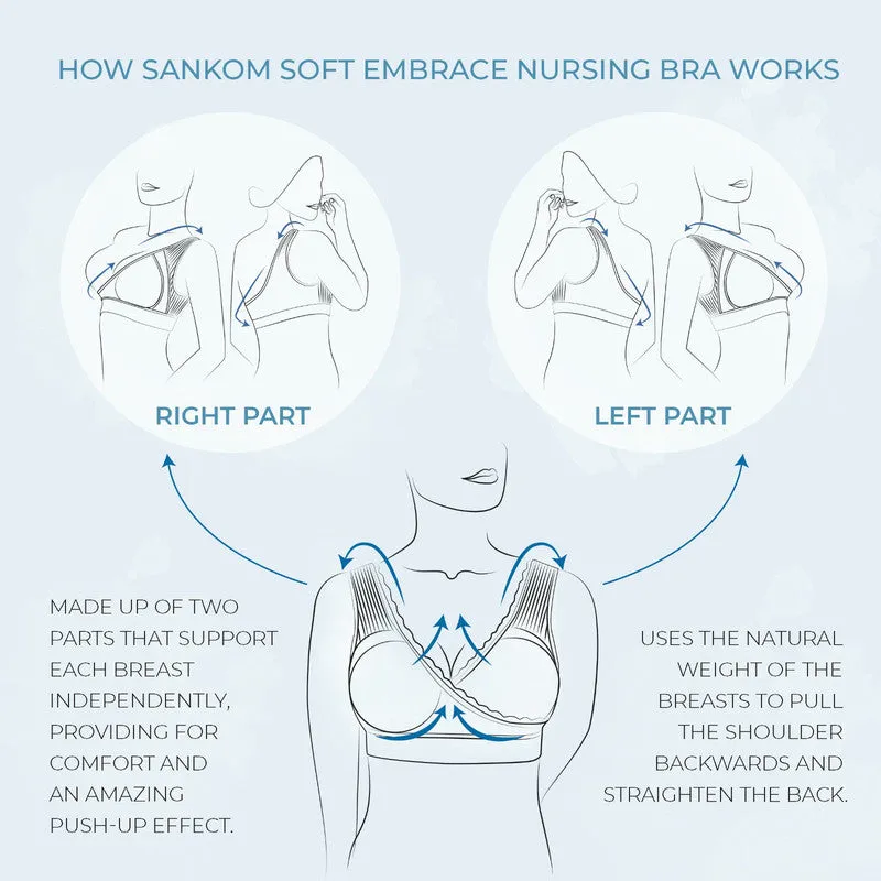 Sankom - Patent Premium Bra With Lace, Beige