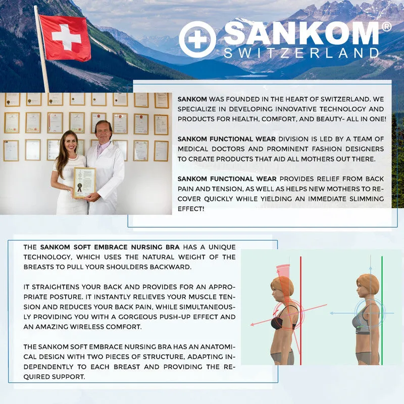 Sankom - Patent Premium Bra With Lace, Beige