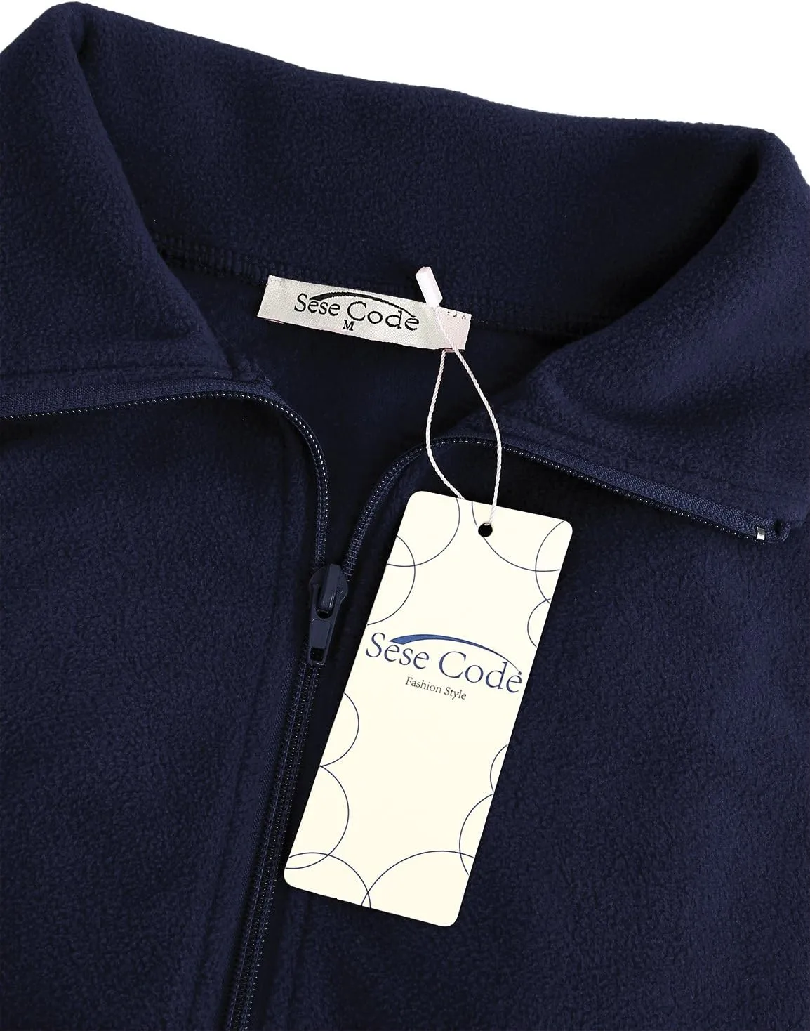 SeSe Code Women's Casual Zip Up Front Lightweight Fleece Vest with Pockets