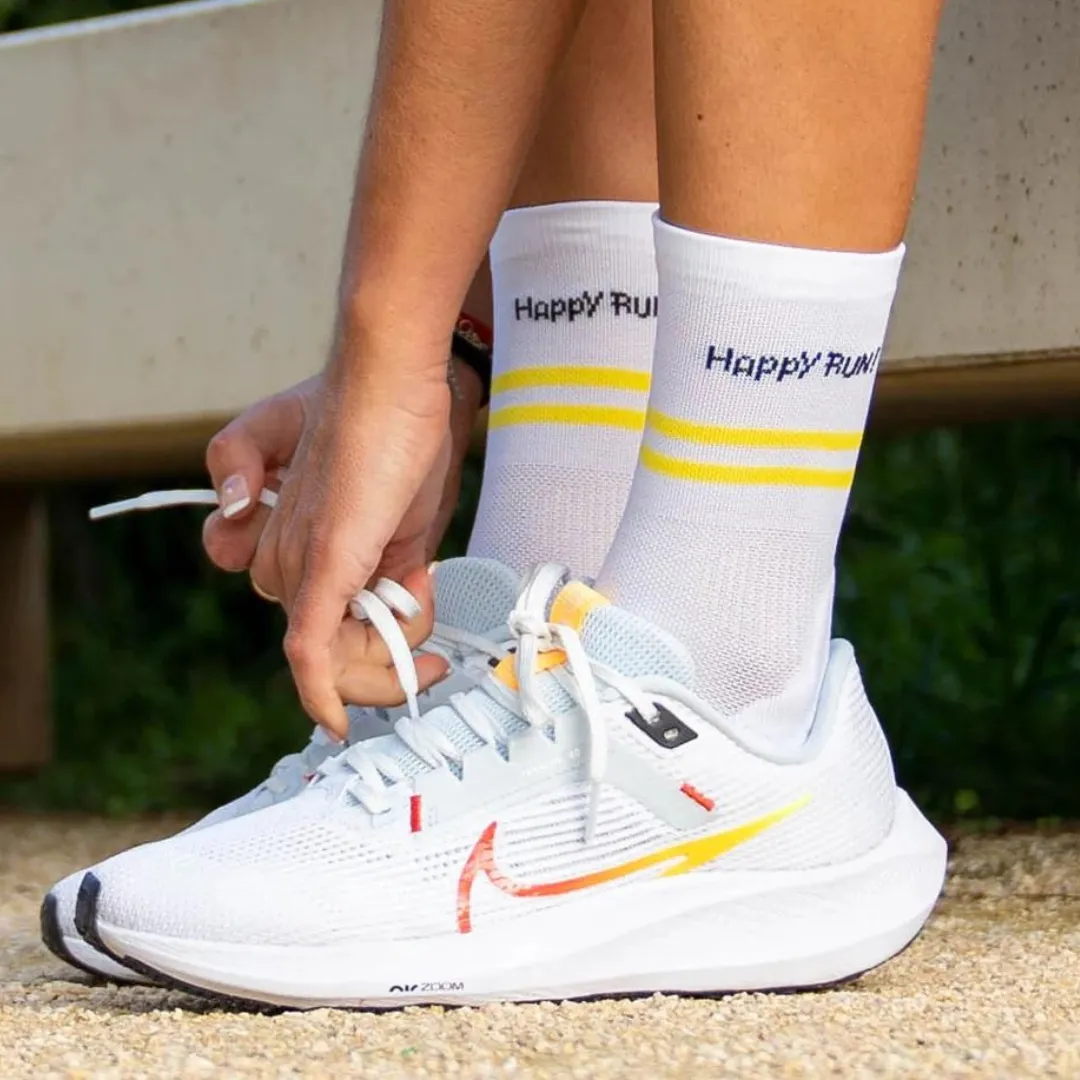 Sporcks - Run Ultralight Sock - Happy Run White