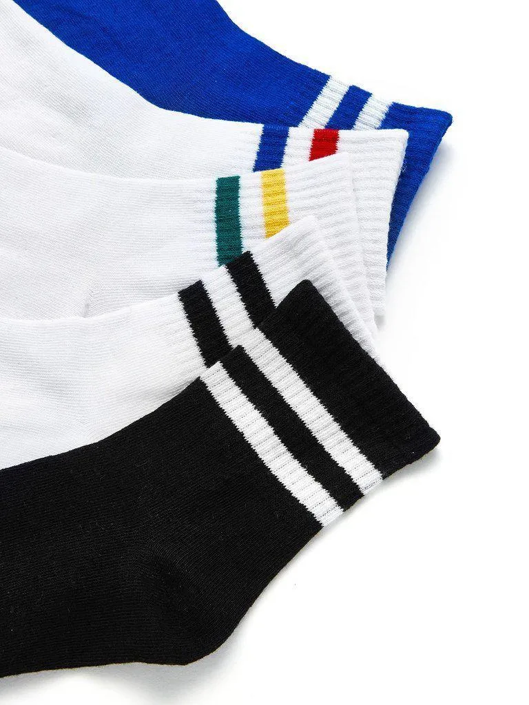 Striped Detail Ankle Socks 5pairs
