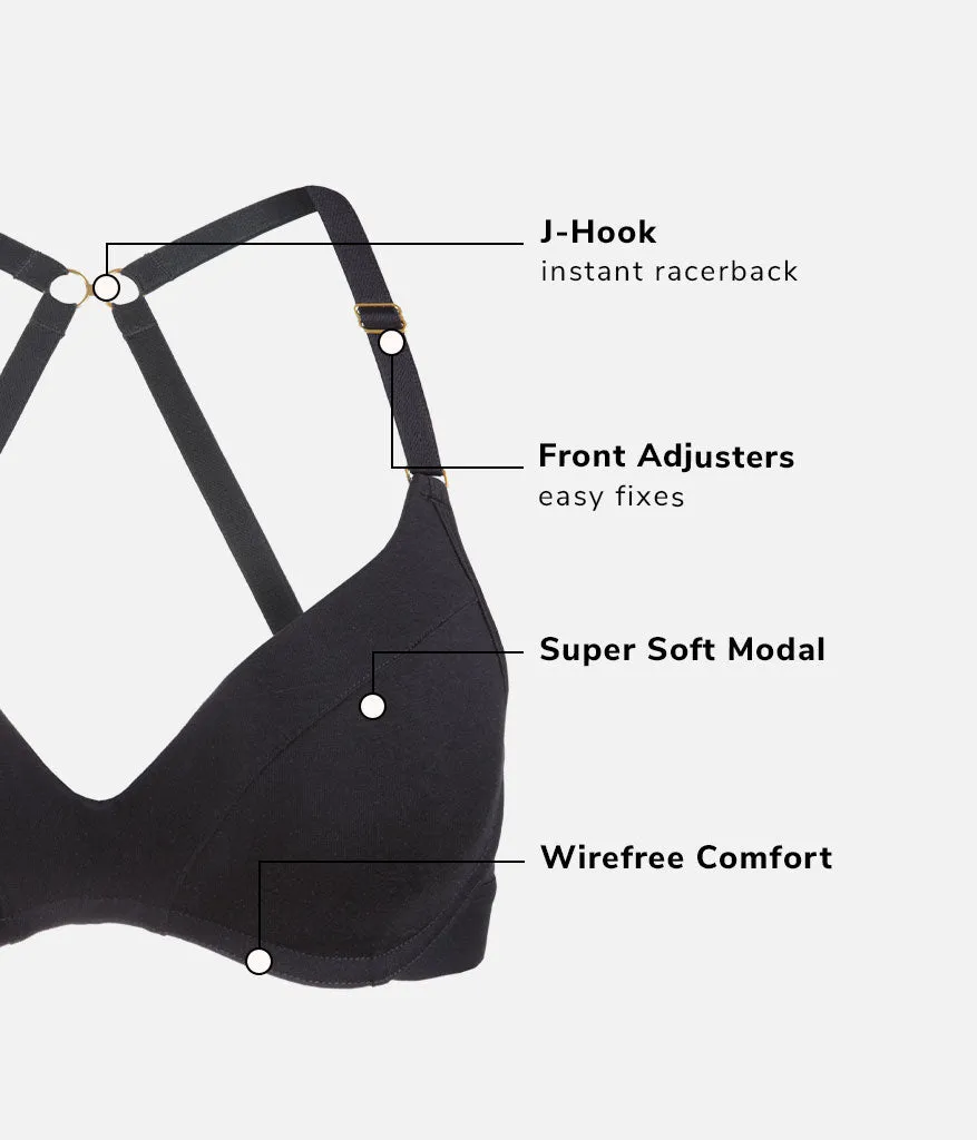 The All-Day No-Wire Push-Up: Jet Black