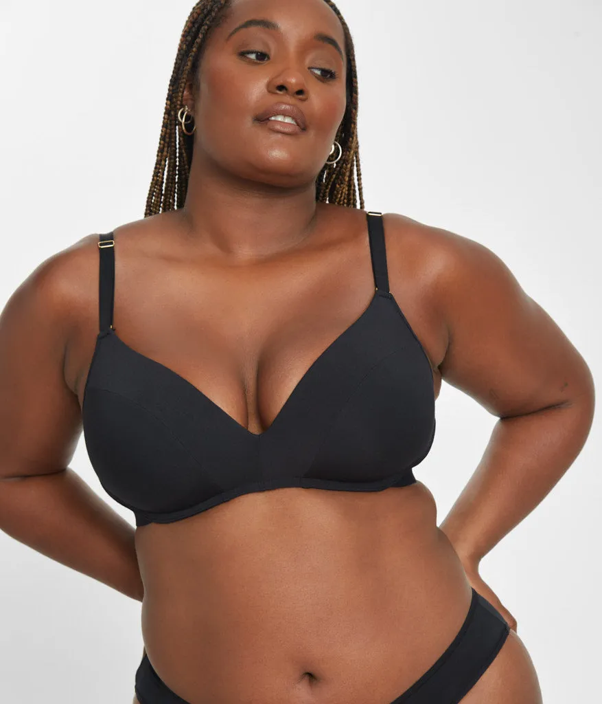The All-Day No-Wire Push-Up: Jet Black