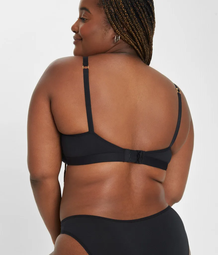 The All-Day No-Wire Push-Up: Jet Black