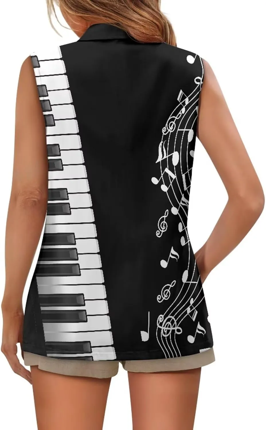 Women Siut Vest Blazer Tops V Neck Sleeveless Jackets Lapel Collar One Button Holiday Waistcoat